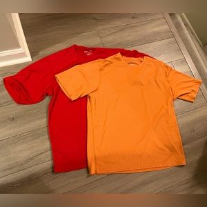 2X Terramar Bodysensors T-shirts. 1 red, 1 orange. You save. Great condition 2XL
